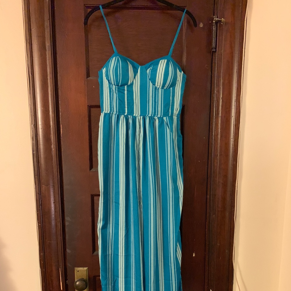 Band of Gypsies blue jumpsuit, size S